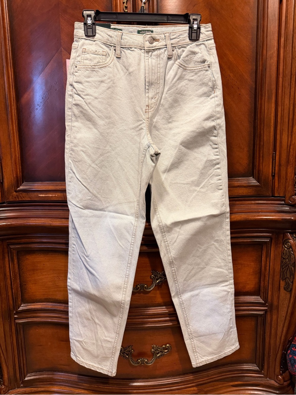 NEW! wild fable High Rise Tapered Light Stone Denim Jeans size 2 inseam 28